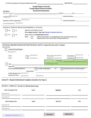 Fillable Online Intramural Routing BSheetb BGeorgiab Regents