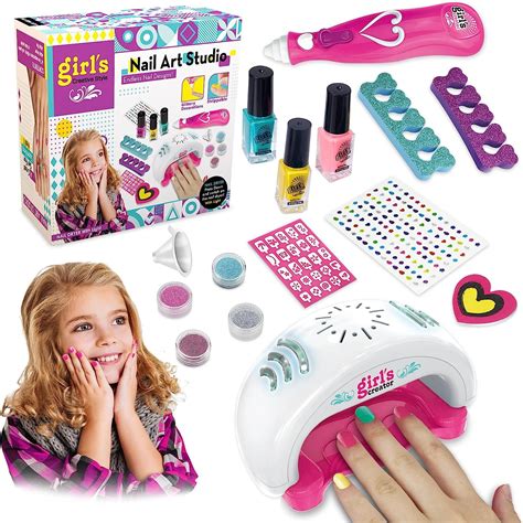 Crafts Gifts for 7 8 9 Year Old Girls, Kids Nail Varnish Arts Sets for ...