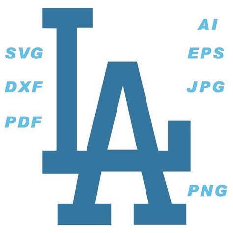 La Dodgers Logo Ai Svg Eps Png  Pdf Dxf Vector Files