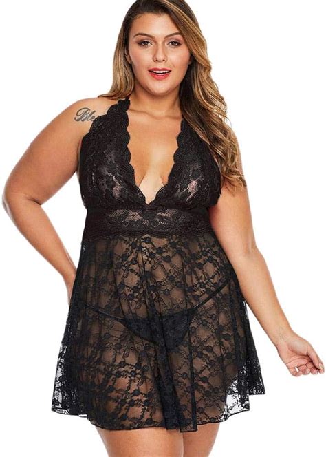 Mjnhb Women S Erotic Apparel Womens Plus Size S Xl Lace Sexy Lingerie