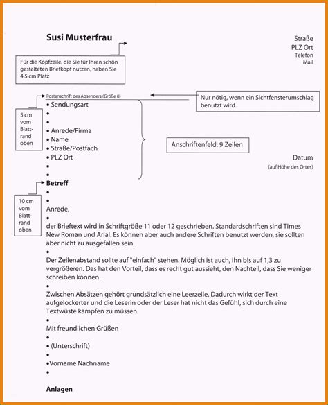 Beste Privatbrief Din Vorlage Kostenlos Vorlagen