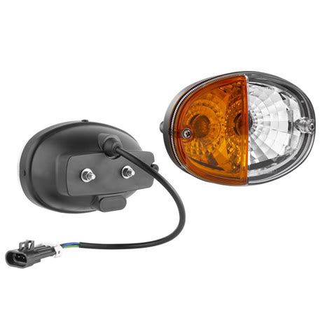 Lampa Semnalizare Fata Tractor Pozitie OVALA 140x93 Mufa John Deere