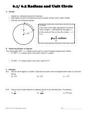 Introductiong To Radian Measure Pdf Radians And Unit