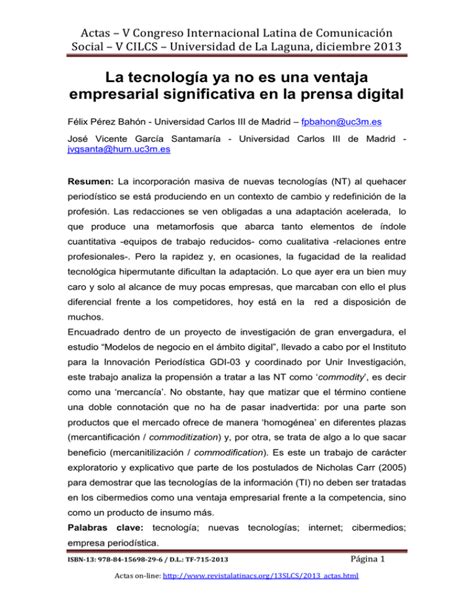 La Tecnolog A Ya No Es Una Ventaja Empresarial Significativa En La