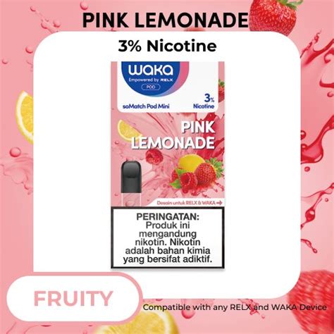 Jual Waka Pod Somatch Mini Pink Lemonade Isi Pod Di Lapak