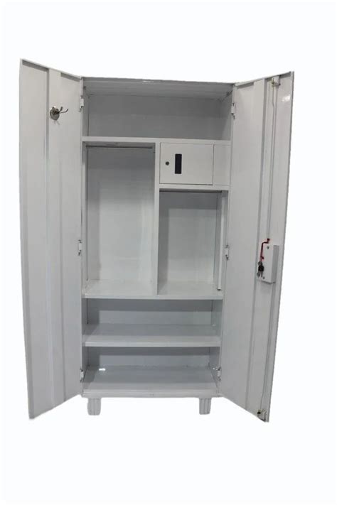 With Locker 2 Door Printed Steel Almirah SGI 1002 5 Shelves Without