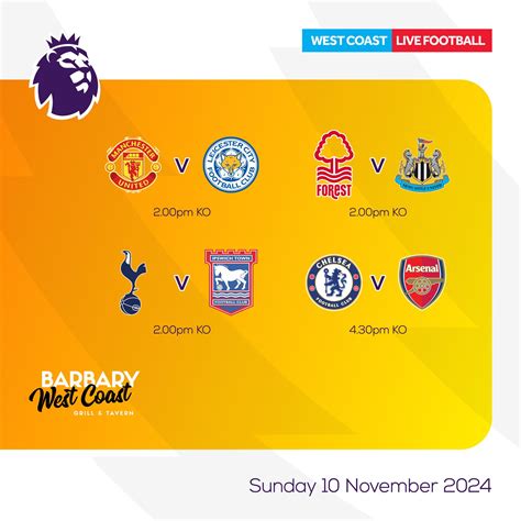 ⚽️ PREMIER LEAGUE ⚽️... - Barbary West Coast Isle of Man