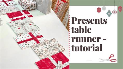 How To Sew Christmas Presents Table Runner 🎁 Sewing Tutorial Youtube