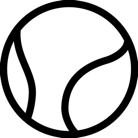 Big Tennis Ball Vector Svg Icon Svg Repo