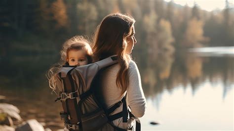 Premium Photo | A photo of a baby carrier backpack