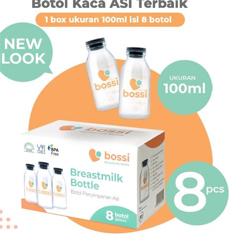 Jual Original Bossi Botol Asi Kaca 100 Ml 1 Box Isi 8 Botol