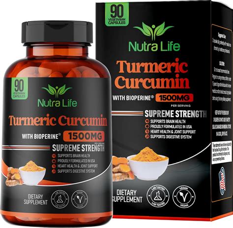 Amazon Nutra Life High Potency Turmeric Curcumin Usa Made With