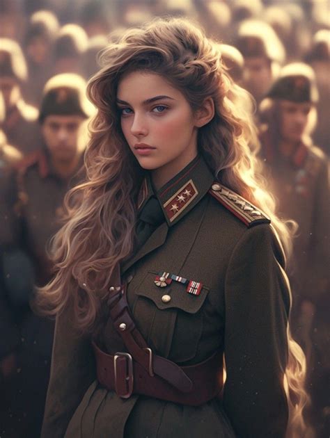 Military Women Army Peace Quick Beautiful Aesthetic Anime War