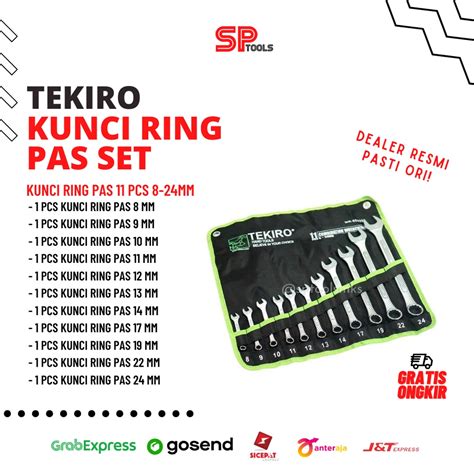 Jual Kunci Ring Pas Set Tekiro Pcs Pcs Mm Mm Kunci Ring