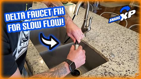 Low Water Pressure Kitchen Faucet Delta Leland Fixed Youtube