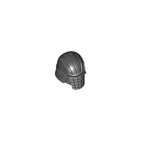 Lego Pearl Dark Gray Knight Of Ren Helmet With Silver Grid