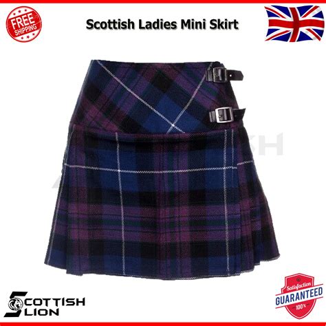 Ladies Women Mini Short Kilt Tartan Scottish Pleated Billie Kilts