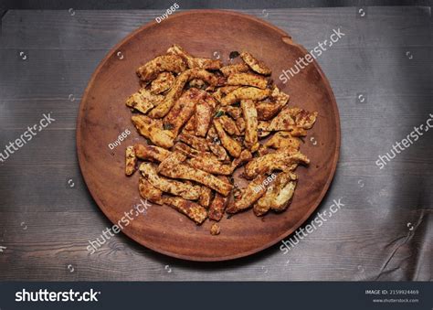 fried meatballs basreng indonesian snacks spicy stock photo