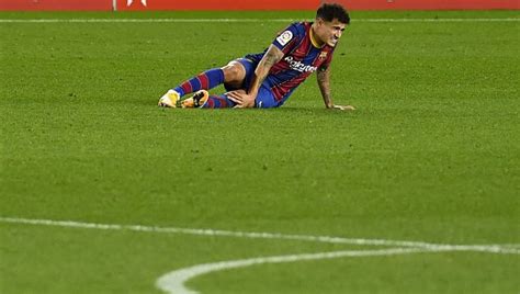 Laliga Barcelona Midfielder Philippe Coutinho Out For Three Months