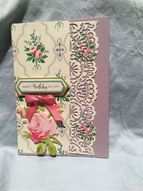 Anna Griffin Metallic Card With Ag Lovely Layer Paper Using Ag