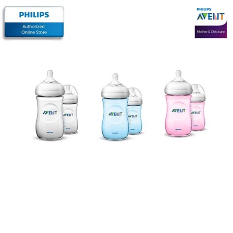 Philips Avent Natural Baby Bottle In 260ml For 0m 6m 2 Bottles In A