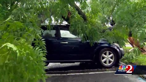 Storms Knock Down Trees Cause Flooding In Central Florida