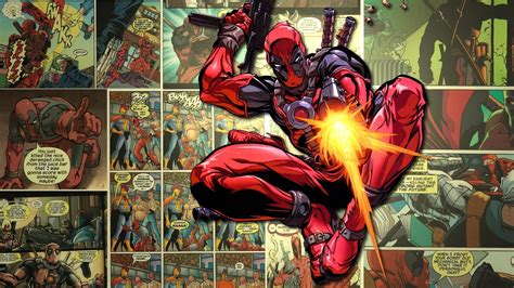 Download Merc With A Mouth Comic Deadpool Wallpaper