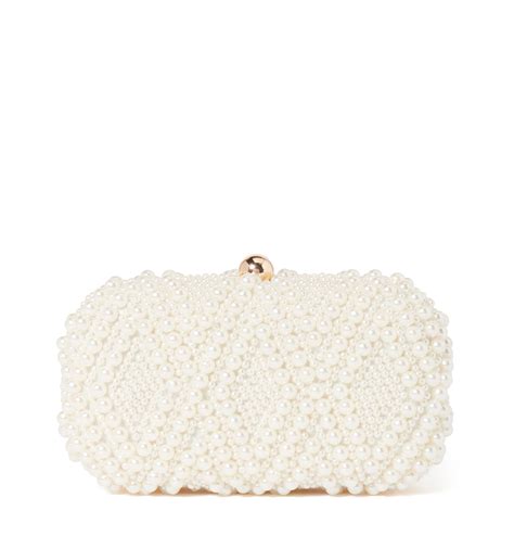 Buy Ivory Parker Pearl Clutch Online