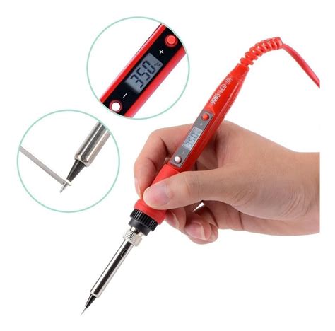 Kit Ferro De Solda Digital Profissional Soldering Iron W