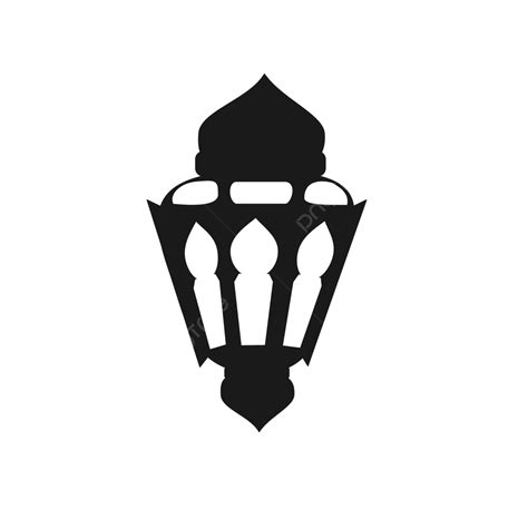 Ramadan Lantern Silhouette Png Free Lantern Ramadan Balck And White