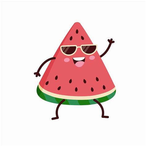 Premium Vector Cute Watermelon Vector Illustration