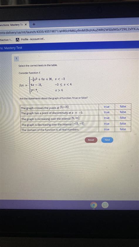 Answered Select The Correct Texts In The Table Consider Function F Kunduz