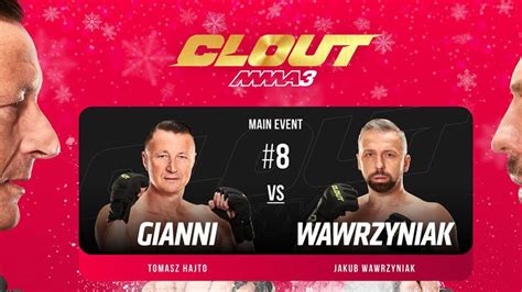 Clout MMA 3 cała karta walk W sumie dziewięć pojedynków BOOP PL