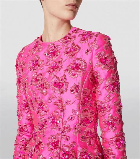 Womens Valentino Garavani Pink Flower Detail Mini Dress Harrods Us