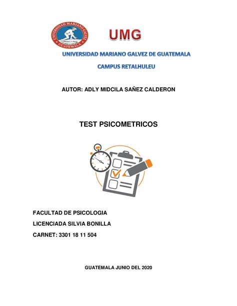 Calaméo Tarea Final De Tes Psicometricos