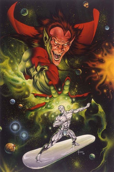 Silver Surfer Vs Mephisto By Joe Jusko Silver Surfer Silver Surfer