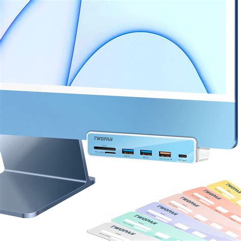 Buy TWOPAN USB C Hub Multiport Adapter For IMac 6 In 1 USB C To USB