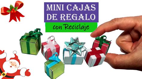 Mini Cajas De Regalo Como Decoraciones Navide As F Cil Y R Pido Diy