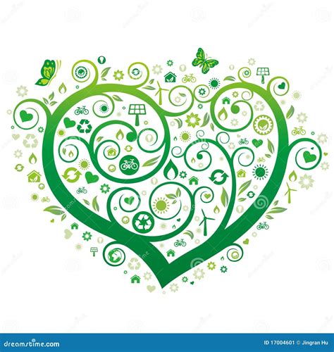 Coeur Vert Illustration De Vecteur Illustration Du Soin 17004601