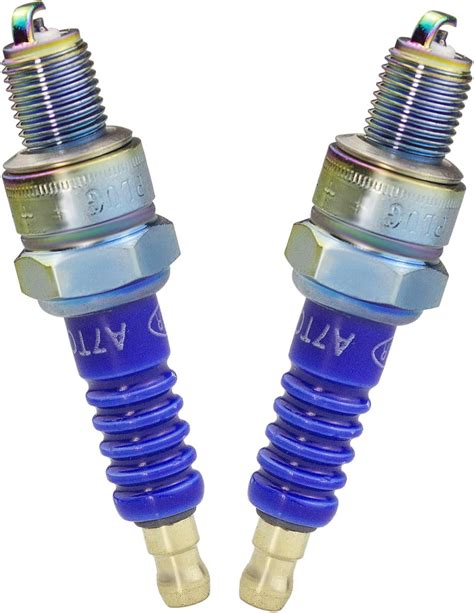 Amavoler Motorcycle A7tc Spark Plug Blue Aftermarket