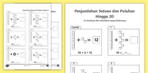 Matematika Fase A Penjumlahan Satuan Dan Puluhan Hingga