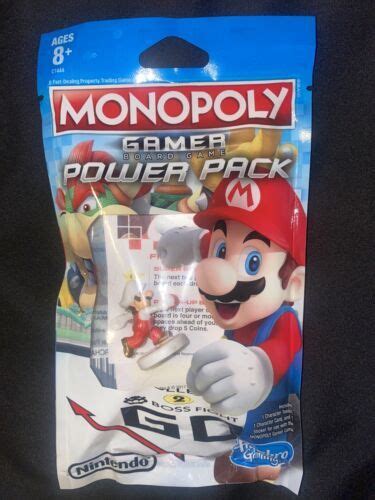 Super Mario Monopoly Gamer Power Pack Board Game Piece Fire Mario