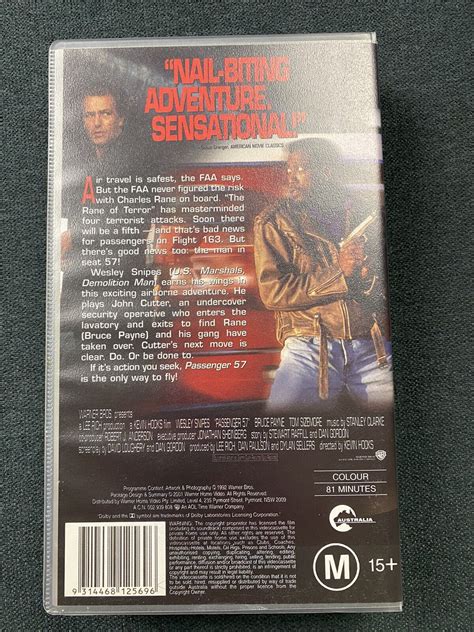 Passenger 57 Vhs Wesley Snipes Action 1992 Ebay