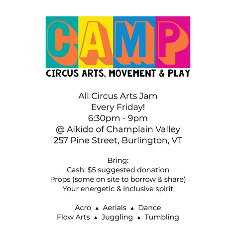 Circus Arts Movement and Play- Burlington
