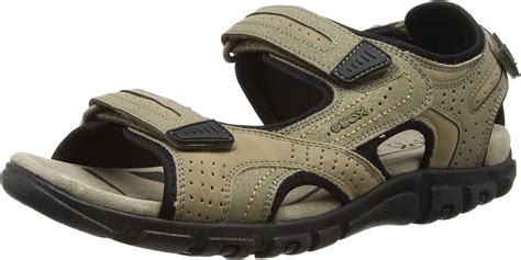 Geox Uomo Sandal Strada A Mens Open Toe Sandals Beige C5004 12 UK