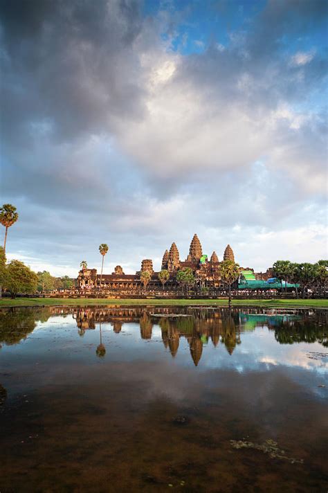 The Angkor Wat Temple At Sunset By Matthew Micah Wright