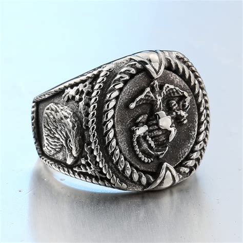 Classic Stainless Steel Ring For Men Iconic Ring