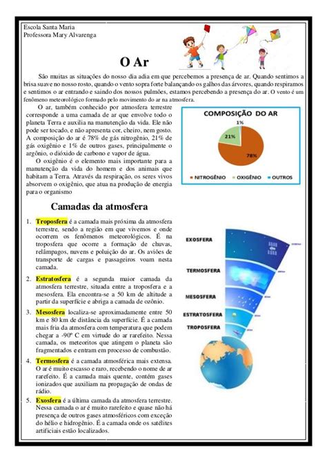 Atividades Sobre O Ar Observe As Cenas E Responda As Questões