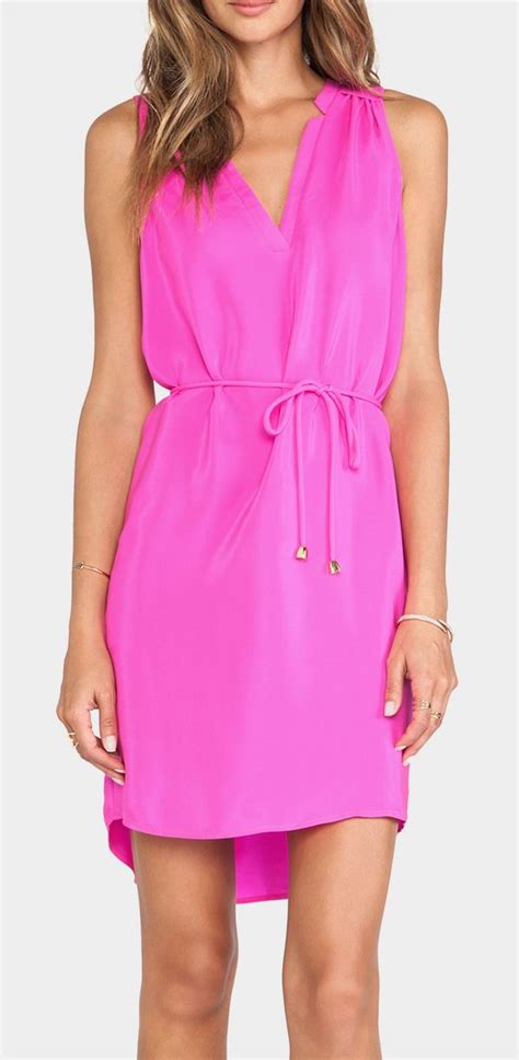 Amanda Uprichard Simon Sleeveless Dress In Hot Pink Revolve Dresses