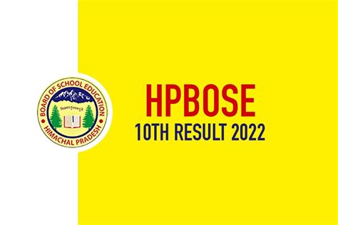 Hpbose Th Result Himachal Pradesh To Declare Class Term